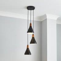 Elements Wolston 3 Light Cluster Ceiling Light