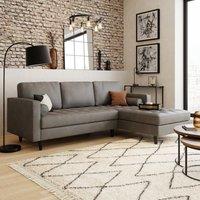 Zoe Distressed Corner Chaise Grey