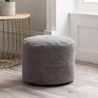 Kid's Jenson Charcoal Waffle Pouffe