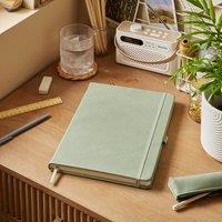 Waters and Noble Premium Faux Leather A4 Notebook Lilypad