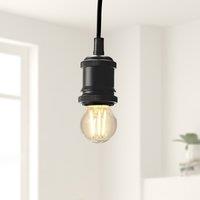 Set of 2 Status 4.5W SES Mini Globe Dimmable Filament Bulbs