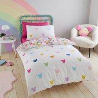 Disney Mickey Mouse Rainbow Duvet Cover & Pillowcase Set