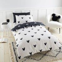 Disney Mickey Mouse Mono Duvet Cover and Pillowcase Set