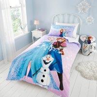 Frozen Duvet Cover and Pillowcase Set white