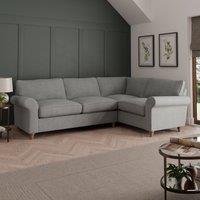 Rosa Soft Chenille Large Corner Sofa Grey