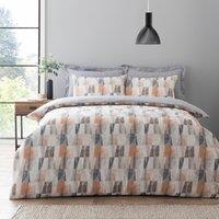 Elements Iver Geo Natural Duvet Cover and Pillowcase Set