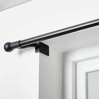 No Drills Extendable Metal Eyelet Curtain Pole