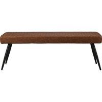 Montreal 2 Seater Dining Bench, Faux Leather, 135cm