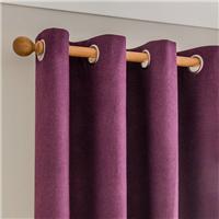 Luna Brushed Blackout Eyelet Curtains