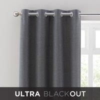 Touch of Linen Ultra Blackout Eyelet Curtains