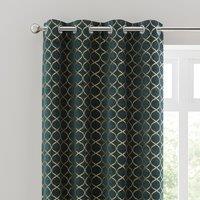 Chenille Ogee Eyelet Curtains