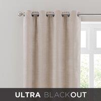 Chenille Ultra Blackout Eyelet Curtains