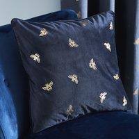 Golden Bee Navy Cushion