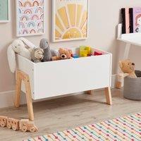 Kids Alma Toy Storage Table, White