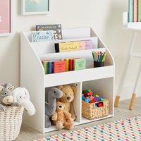 Kid's Bookcase with Storage White