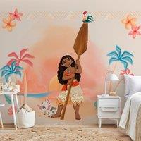 Moana Mural Brown/Cream