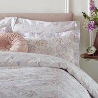 Azara Floral 100% Cotton Oxford Pillowcase Pink/Grey