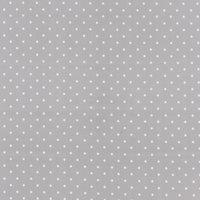 By the Metre Polka Dot PVC Silver with Anti Bacterial Coating Silver