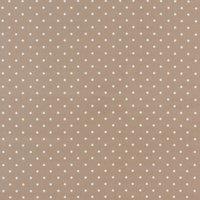 By the Metre Polka Dot PVC Taupe with Anti Bacterial Coating Taupe