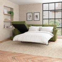 Blakeney Corner Storage Sofa Bed White/Green