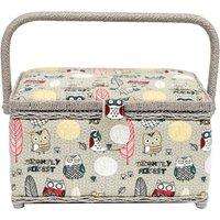 Nightly Forest Sewing Box Brown/Yellow/Red