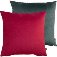 Opulent Velvet 2 Pack Cushions Blue/Red