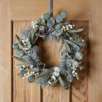 Artificial Snowy Wreath