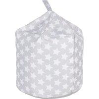 Kid's Grey Stars Bean Bag Grey/White