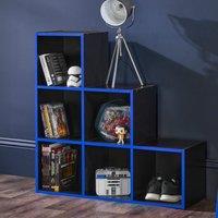 Black 6 Cube Storage Unit