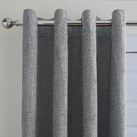 Ensley Chenille Thermal Eyelet Door Curtains