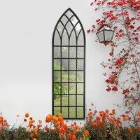 Secret Garden Outdoor Mirror, 160x47.5cm Black