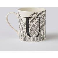 Personalised Waterhouse Monogram Mug Black/White