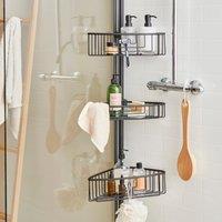 Black Soft Touch Shower Rail