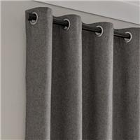 Luna Brushed Blackout Eyelet Curtains