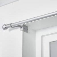 No Drills Extendable Metal Eyelet Curtain Pole