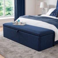 Sorrento Linen Ottoman