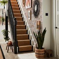 Herringbone Jute Border Stair Runner