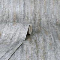 Luxe Textured Stripe Stone Wallpaper