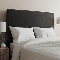 Velvet Plain Headboard Black