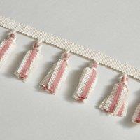 Fabric Tassel Fringe Rose 5m Length