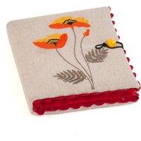 Hobby Gift Red Wildflowers Needle Case