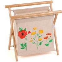 Wild Flowers Knitting Red Storage