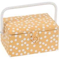 Hobby Gift Spots Medium Sewing Box Yellow/White