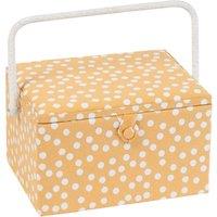 Hobby Gift Spots Medium Sewing Box Yellow/White