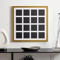 Square Gold Multi Photo Frame