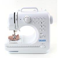 Silver Small Sewing Machine White