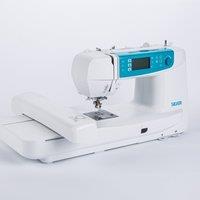 Silver Embroidery Sewing Machine White/Blue