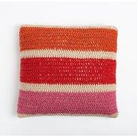 Wool Couture Rainbow Cushion Red Crochet Kit