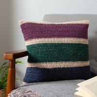 Wool Couture Rainbow Cushion Jewel Crochet Kit Green