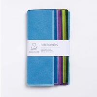 Wool Couture Moorlands Felt Bundle Blue/Green/Pink